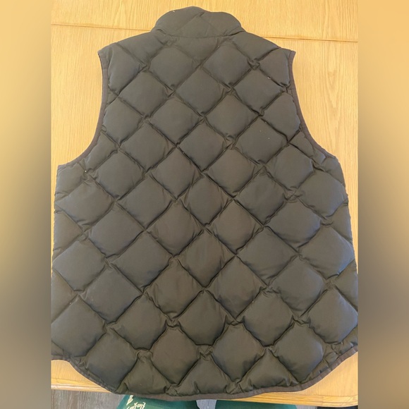 J. Crew black down puff vest, size medium - Picture 2 of 5